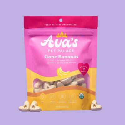 Ava's Pet Palace Gone Bananas Organic Oven-Baked Dog Treats, 2-Pack