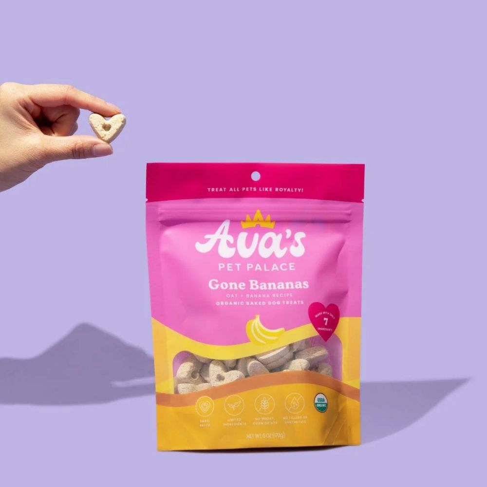 Ava's Pet Palace Gone Bananas Organic Oven-Baked Dog Treats, 2-Pack