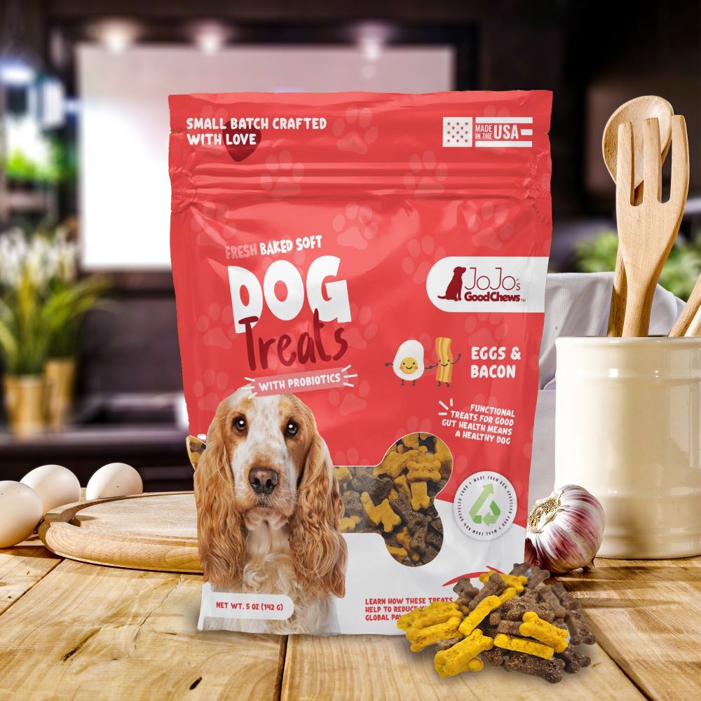 JoJo Good Chews Eggs & Bacon Soft Dog Treats, 2-Pack
