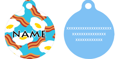 Bacon and Eggs HD Dog ID Tag