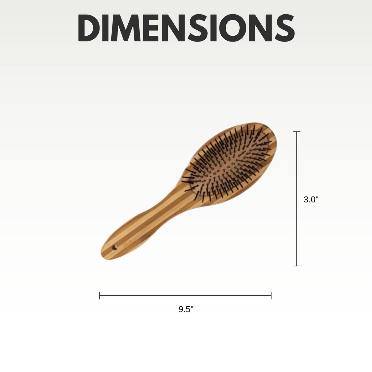 Country Living Dual-Sided Natural Wood Dog Brush
