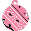 Bandana Pink HD Dog ID Tag