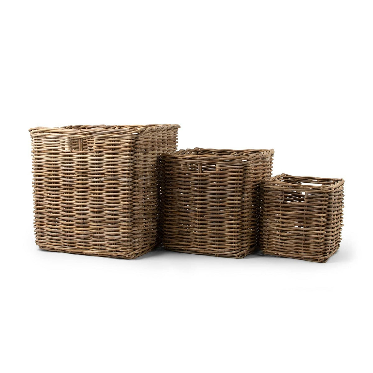 Rattan Square Kubu Storage Baskets