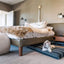 Black Chevron | Boho Dog Bed or Bed Cover