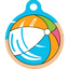 Beach Party HD Dog ID Tag