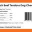 Infinite Pet Life Focused Fido Beef Tendon Chews for Dogs 6 Count Bag | Made in The USA | Beef Chew Rawhide