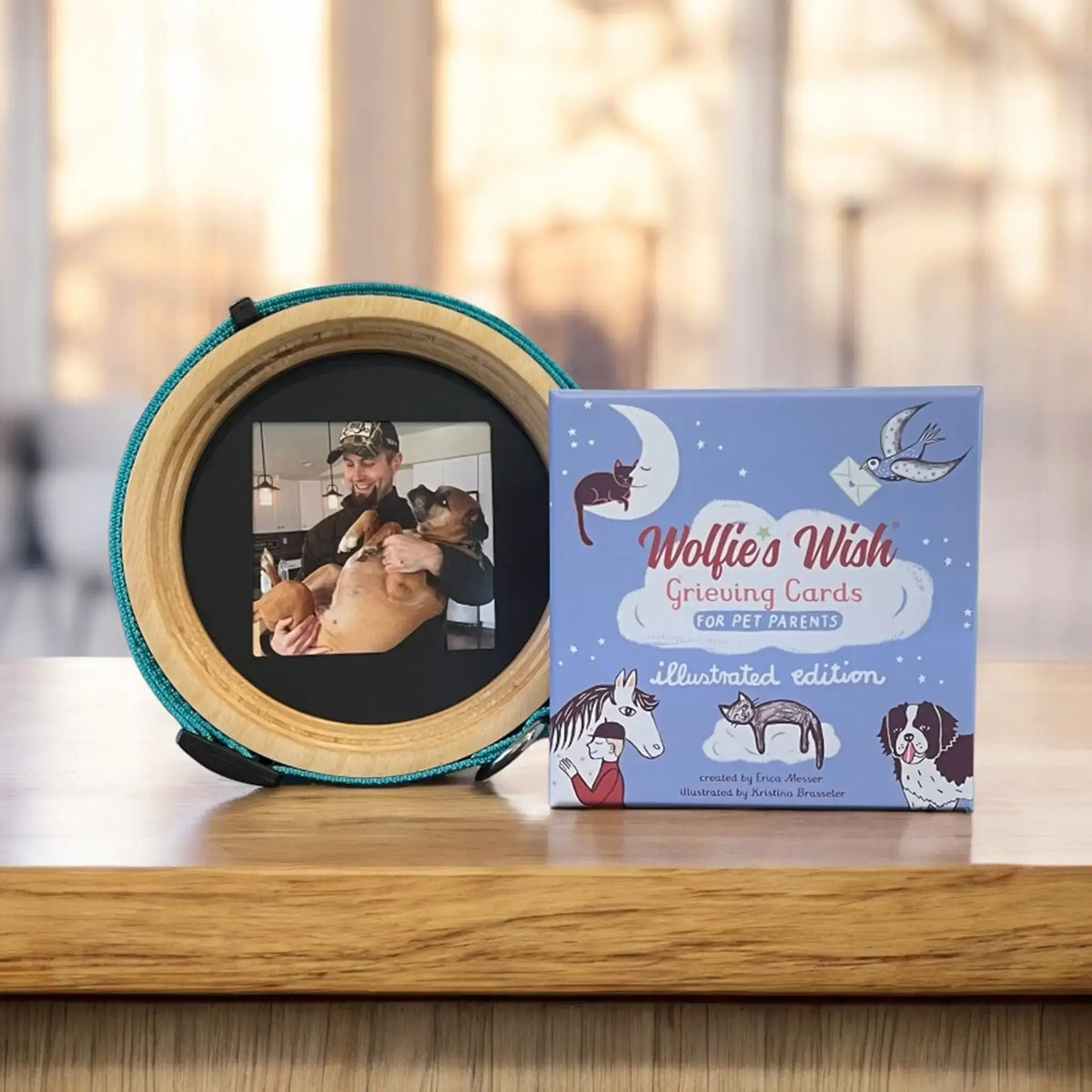 Pet Collar Display Frame & Pet Loss Cards | Memorial Gift Set