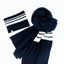 Cashmere Blend Scarf sets for Pets and their humans, Black and White