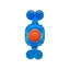 Blue TPR Dog Toy with Squeaky Tennis Ball