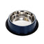 Country Living Ribbed Stainless Steel Dog Bowls, Non-Slip, Set of 2 – Poseidon Blue