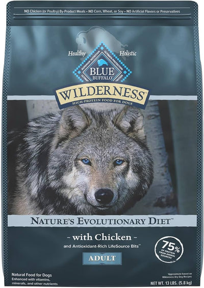 Blue Buffalo Wilderness Adult Chicken with Wholesome Grains Dry Dog Food