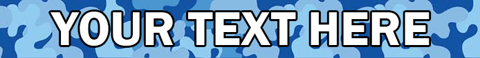 Personalized Blue Camo Dog Collar
