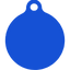 Blue Camo HD Dog ID Tag