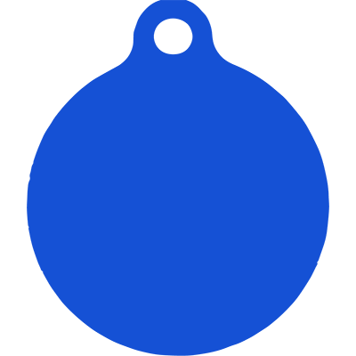 Blue Camo HD Dog ID Tag