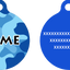 Blue Camo HD Dog ID Tag