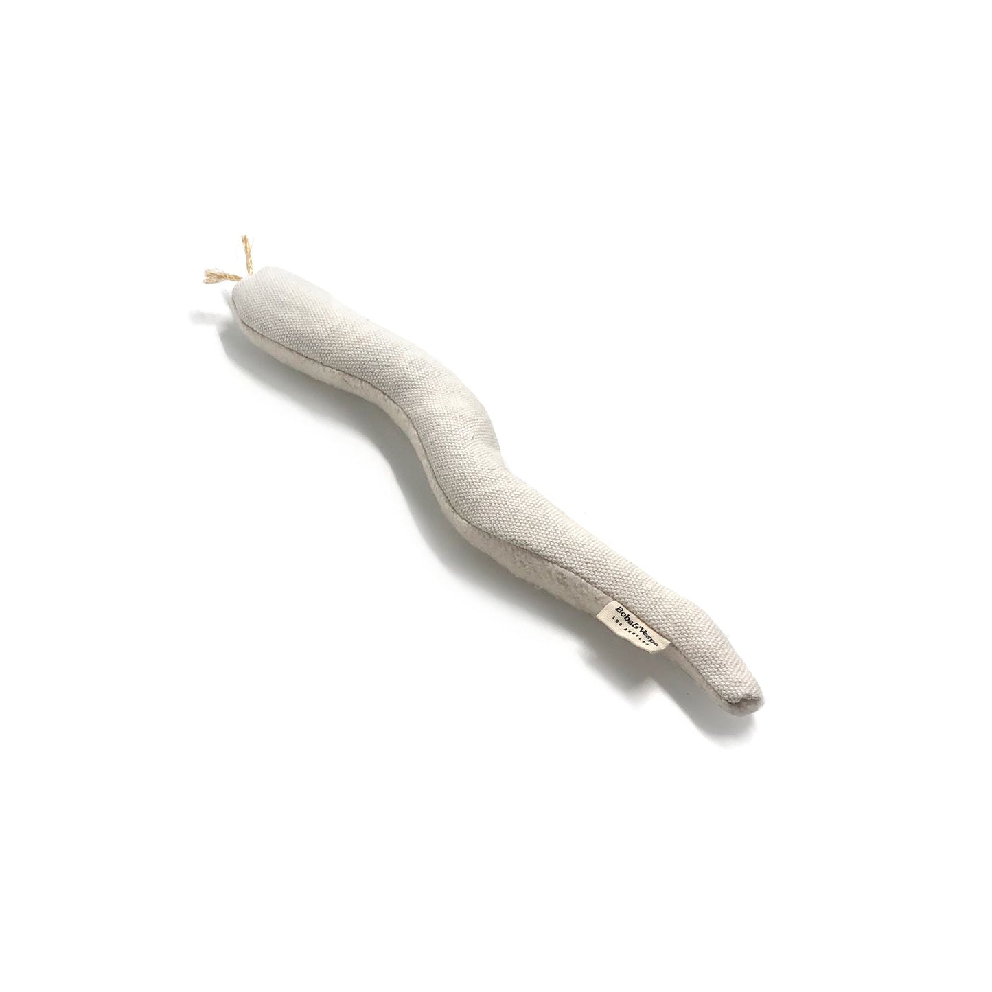 Boba & Vespa Snake Toy for Cats in Cotton with Buckwheat Crinkles and Organic Catnip