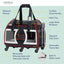 Bone Cruiser Pet Carrier with Removable Wheels and Telescopic Handle
