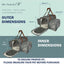 Mr. Peanut's Gold Series Big Apple Double Expandable Pet Carrier