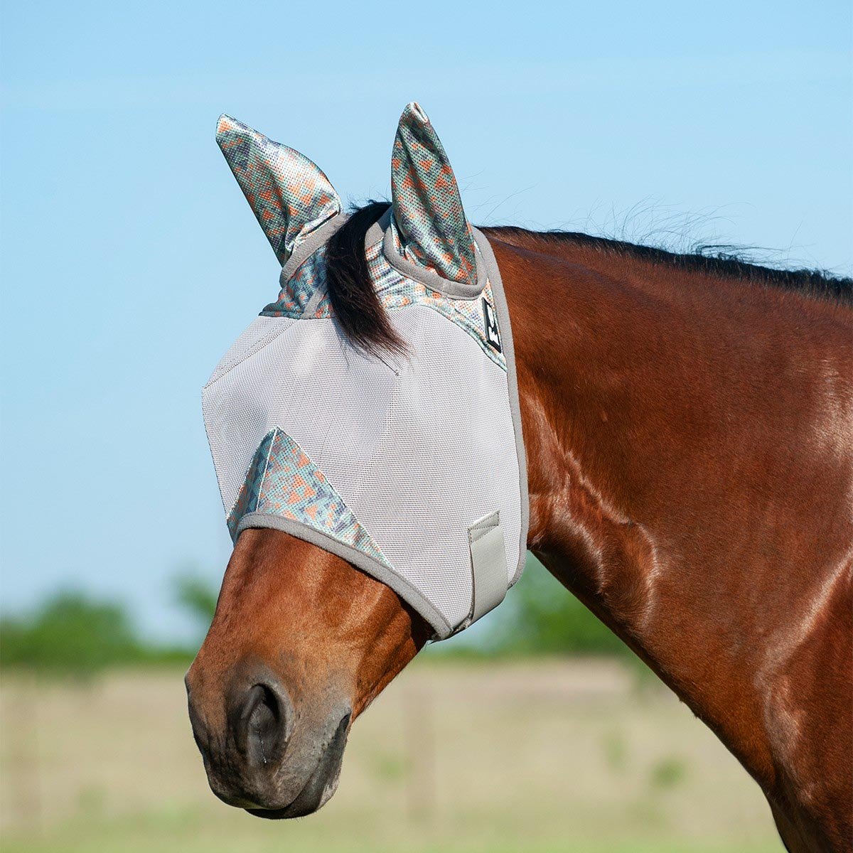 Cashel Crusader Fly Mask with Ears for Horses, Durable Micromesh UV Protection
