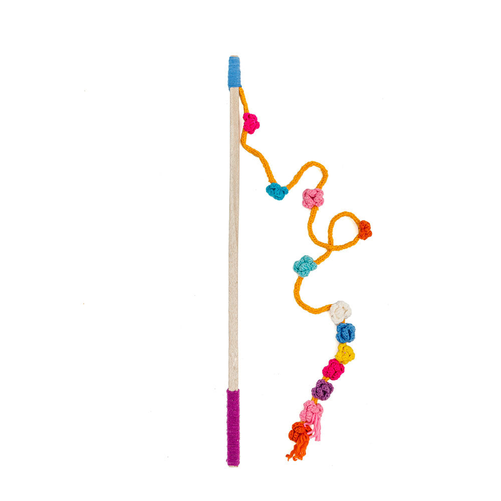 Wooly Wand Interactive Cat Toy- Assorted Dozen