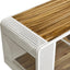 55.12' Spacious Cat House with Tempered Glass (White)