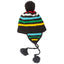 Hand Knit Charcoal Stripe Wool Hat
