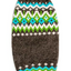 Charcoal Fairisle Wool Dog Sweater