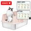 XXL Stainless Steel Cat Litter Box with Lid – High Sides, Low Entry, Easy to Clean, Odor-Free, Anti-Leak | Buy 2 & Save $10