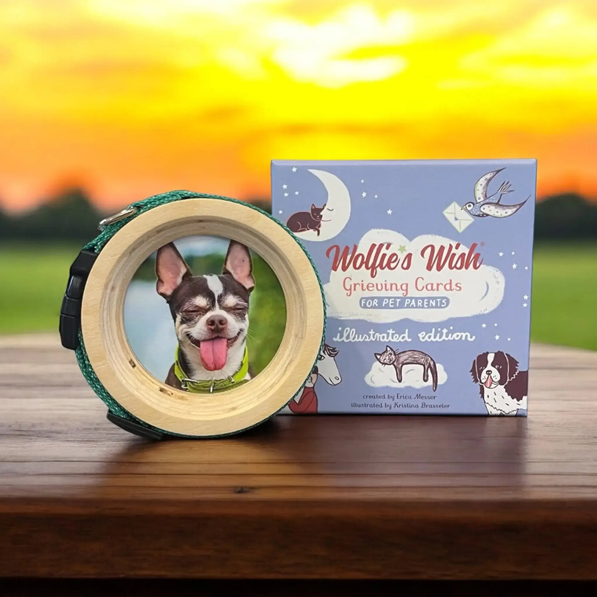 Pet Collar Display Frame & Pet Loss Cards | Memorial Gift Set