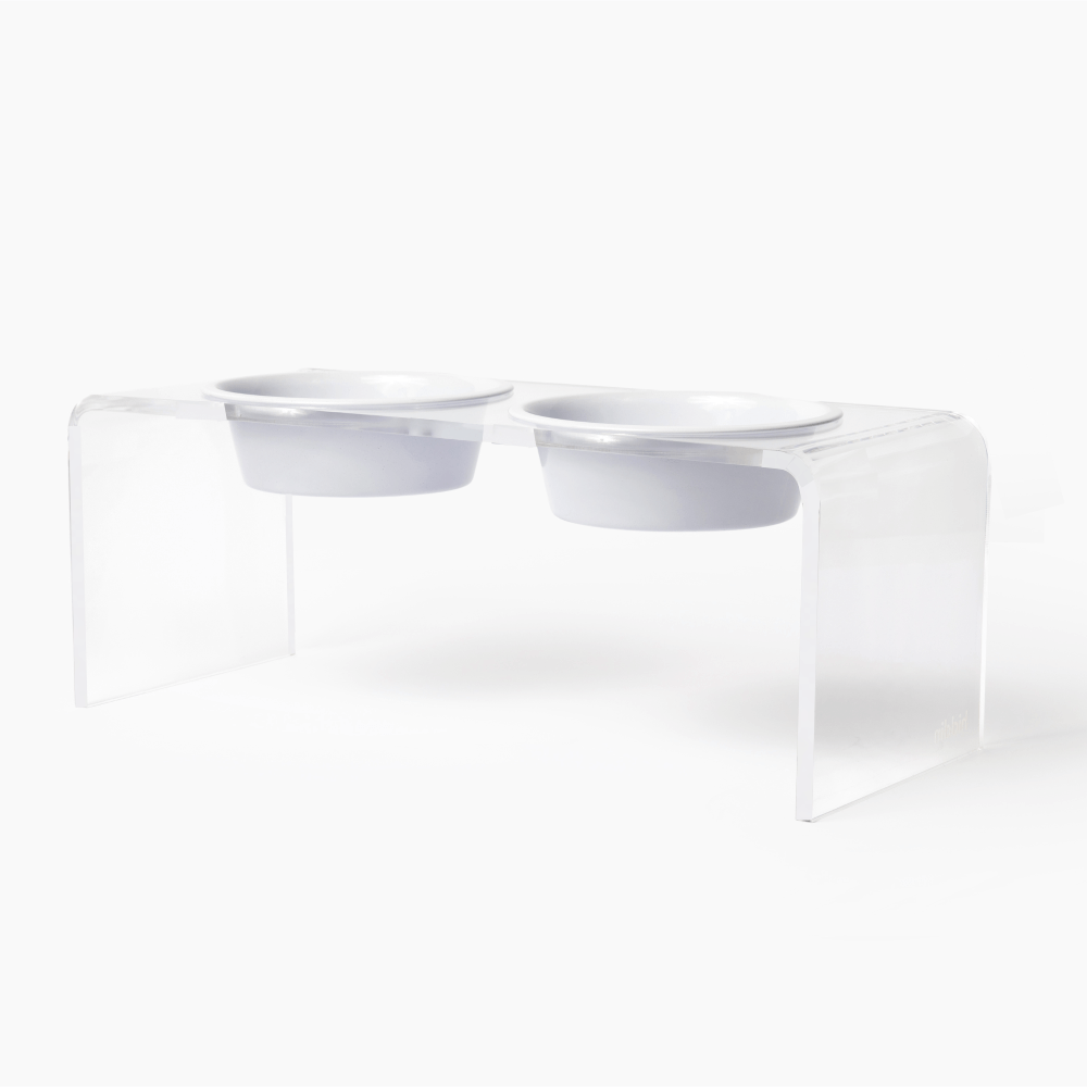 Medium White Bowl Feeder