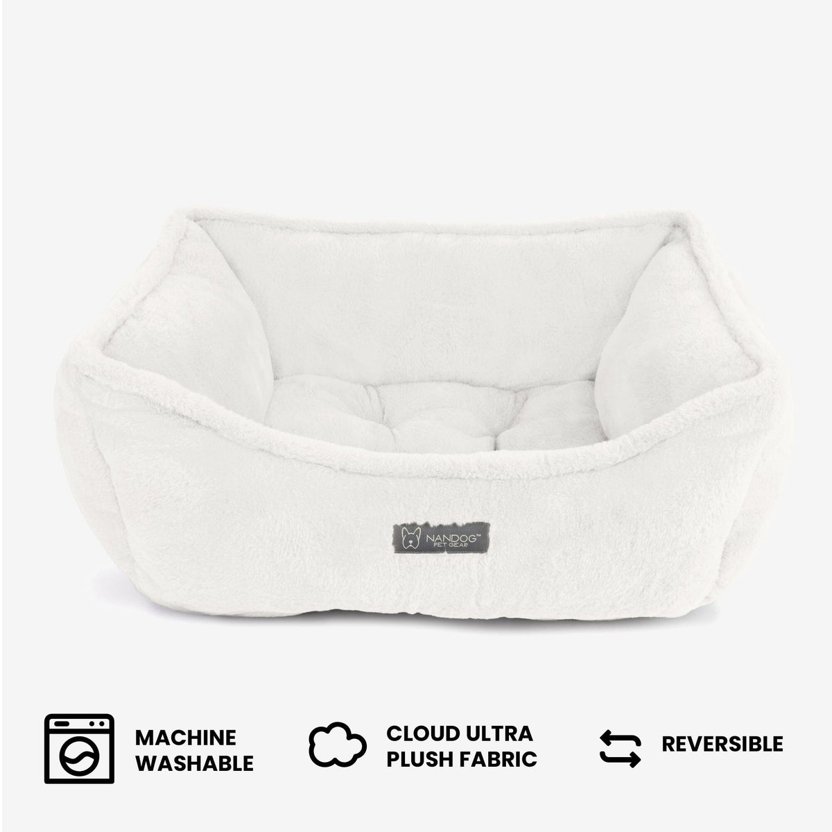 The Super Cloud Bed in Pearl White
