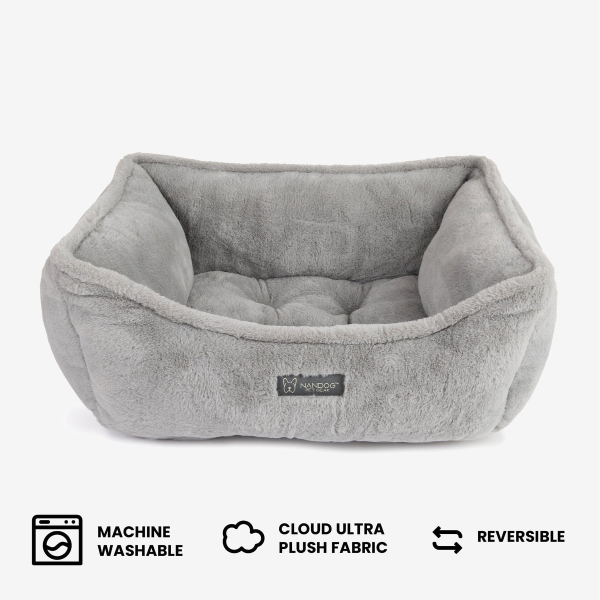 The Super Cloud Bed in Pearl River Grey