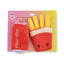 Cola & Fries Plush Dog Toy Set, Squeakers & Crinkle Paper