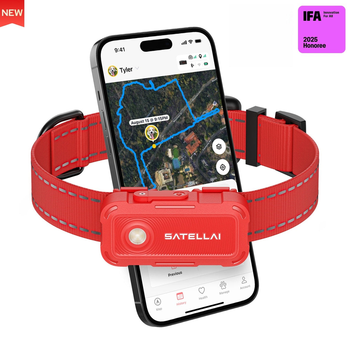 SATELLAI Collar Go GPS Dog Tracker