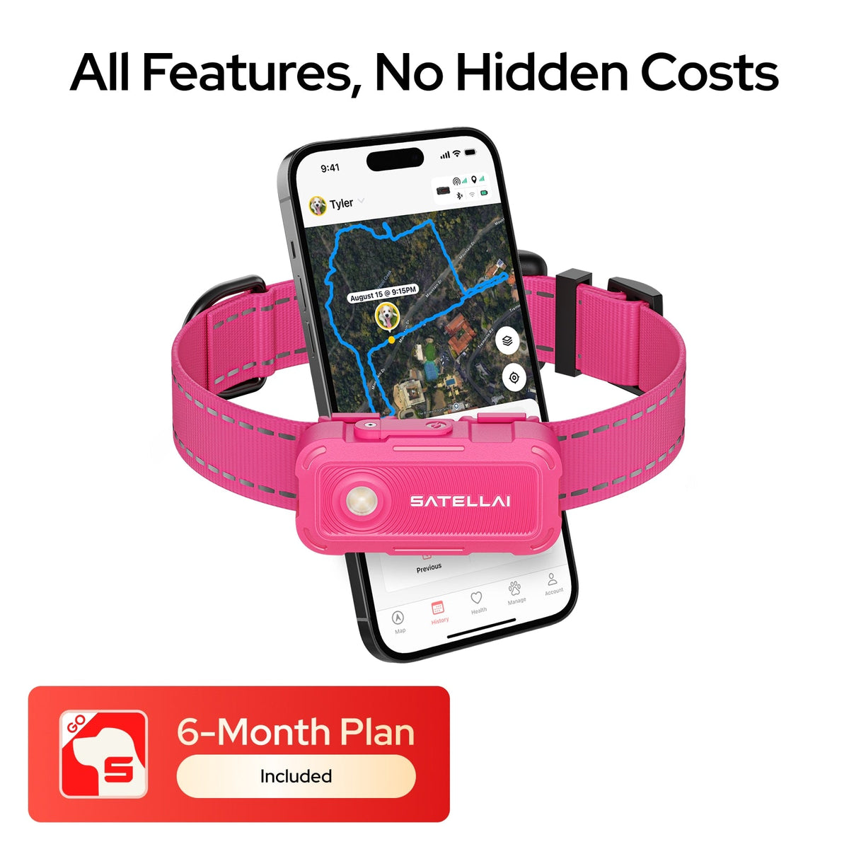 SATELLAI Collar Go GPS Dog Tracker