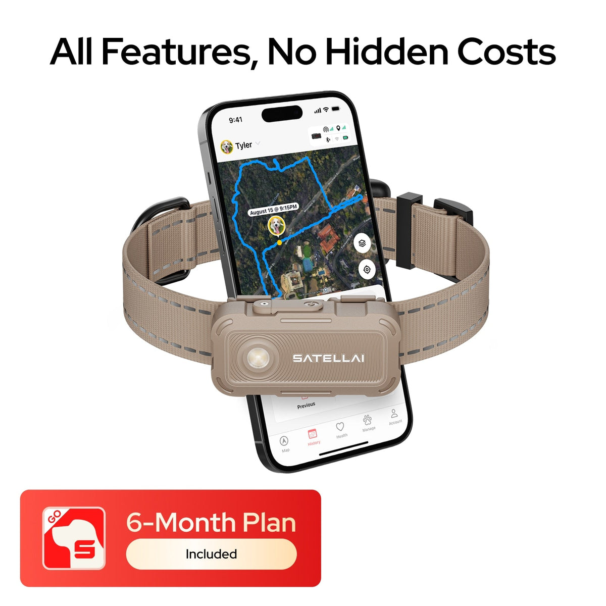 SATELLAI Collar Go GPS Dog Tracker