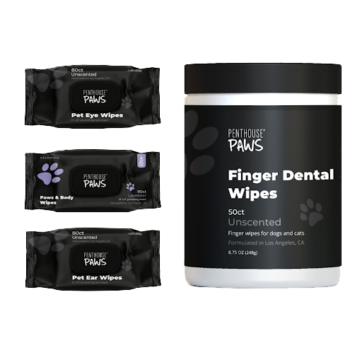 Complete 4-in-1 Pet Grooming Wipes Kit