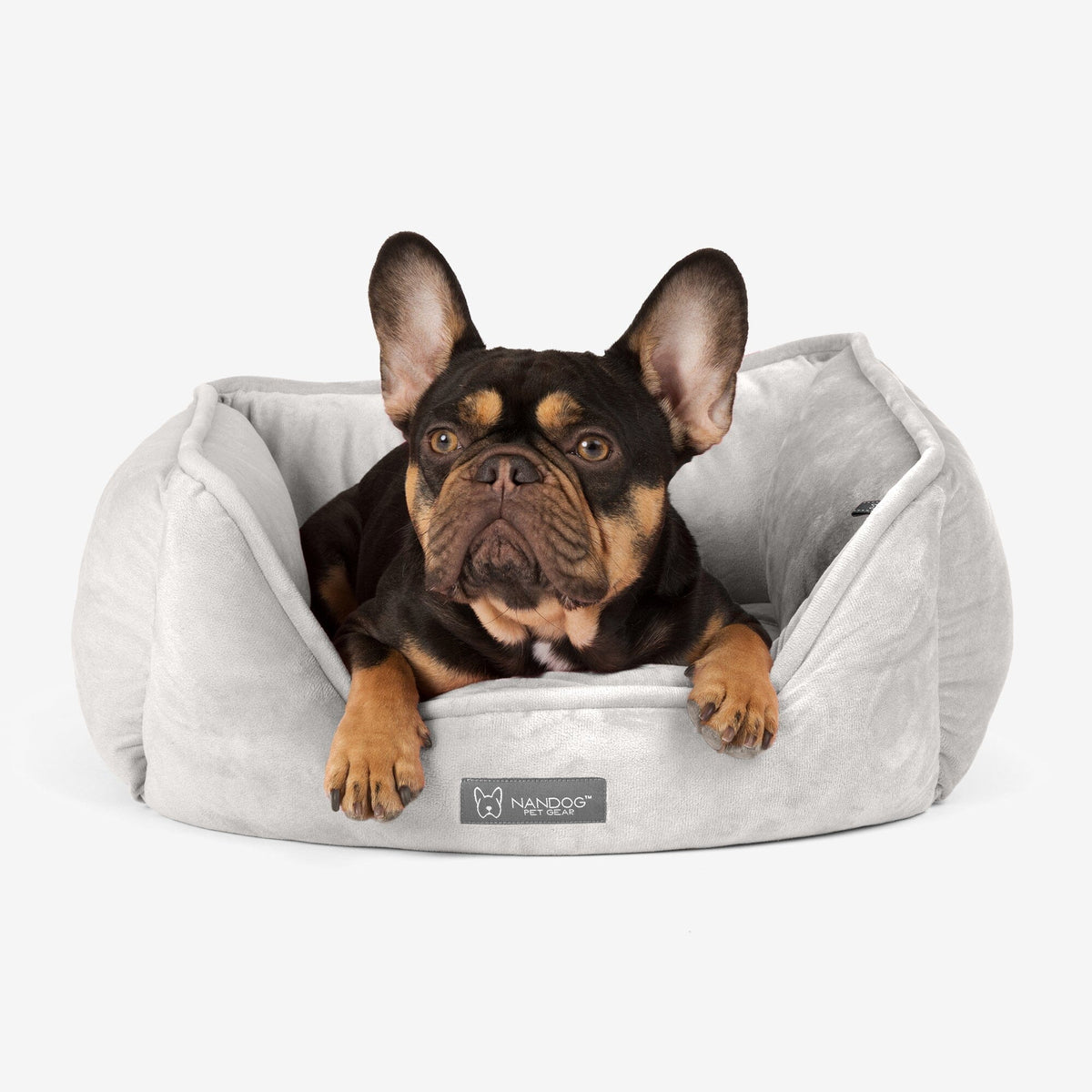 Signature Bed in Pearl Gray