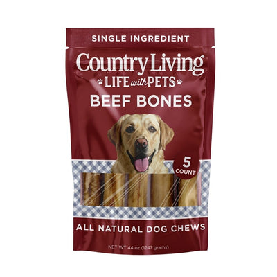Country Living 5–6" Beef Center Cut Bones for Dogs, 5-Pack