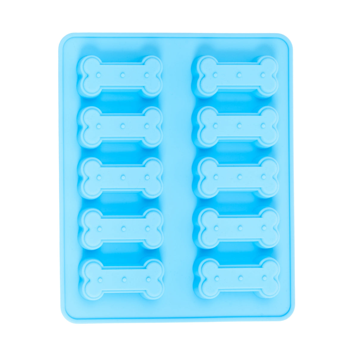 Country Living Silicone Dog Treat Baking Tray, 10 Bone-Shaped Cavities