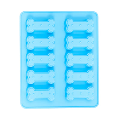 Country Living Silicone Dog Treat Baking Tray, 10 Bone-Shaped Cavities