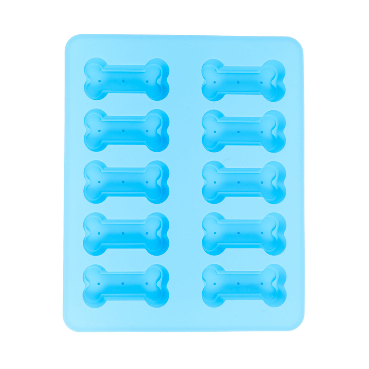 Country Living Silicone Dog Treat Baking Tray, 10 Bone-Shaped Cavities