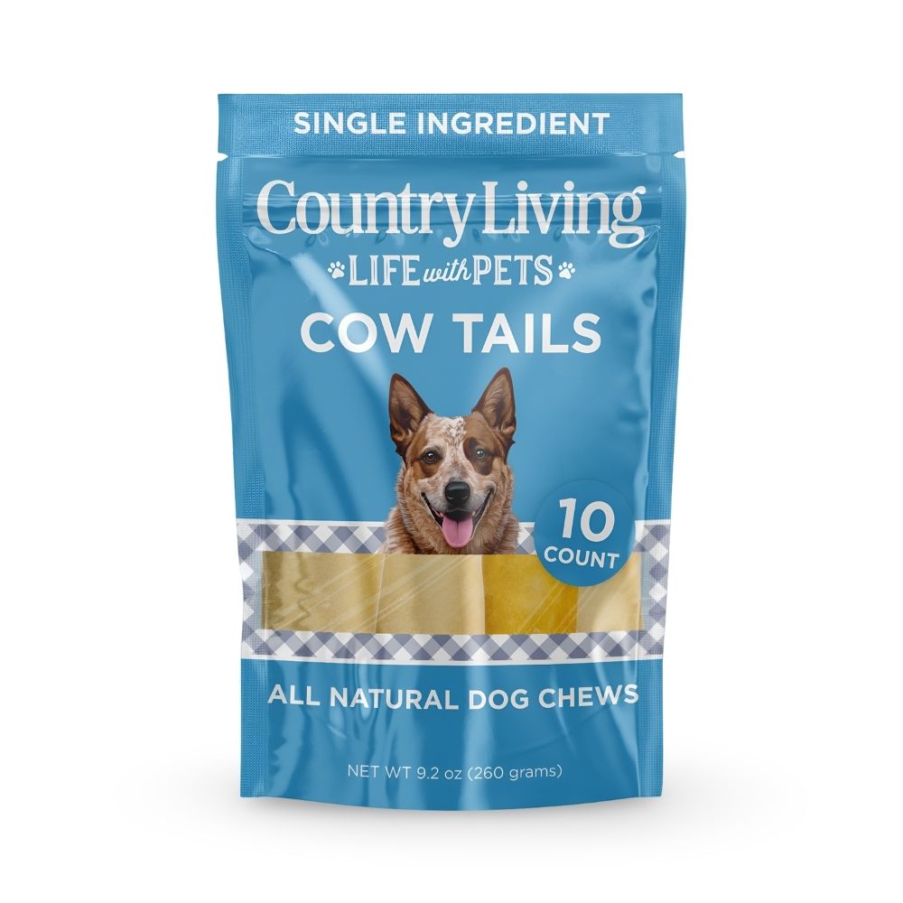 Country Living 5–7" Beef Cow Tail Dog Chews, 10-Pack