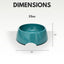 Country Living Set of 2 Natural Fiber Dog Bowls – Teal Blue