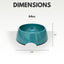 Country Living Set of 2 Natural Fiber Dog Bowls – Teal Blue