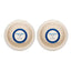 Country Living Set of 2 Natural Fiber Dog Bowls – White Swan