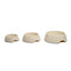 Country Living Set of 2 Natural Fiber Dog Bowls – White Swan