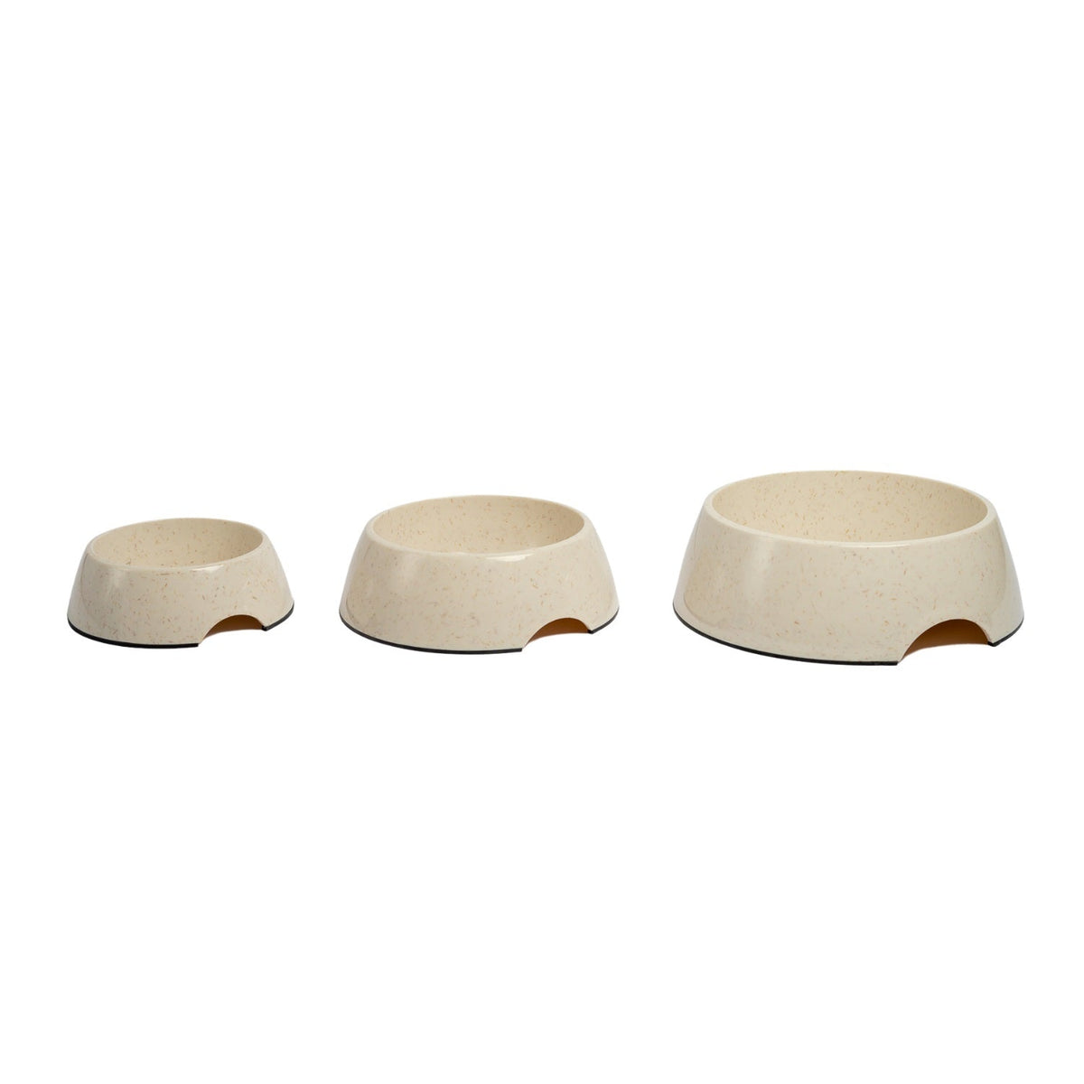 Country Living Set of 2 Natural Fiber Dog Bowls – White Swan