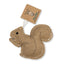 Rustic Jute Squirrel Dog Toy, 7.5 × 6 in, for Small to Medium Dogs