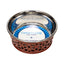 Country Living Farmhouse Stainless Steel Dog Bowls, Set of 2, Small & Medium Dogs